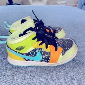 Nike Air Jordans Multi Color little kid size 11
